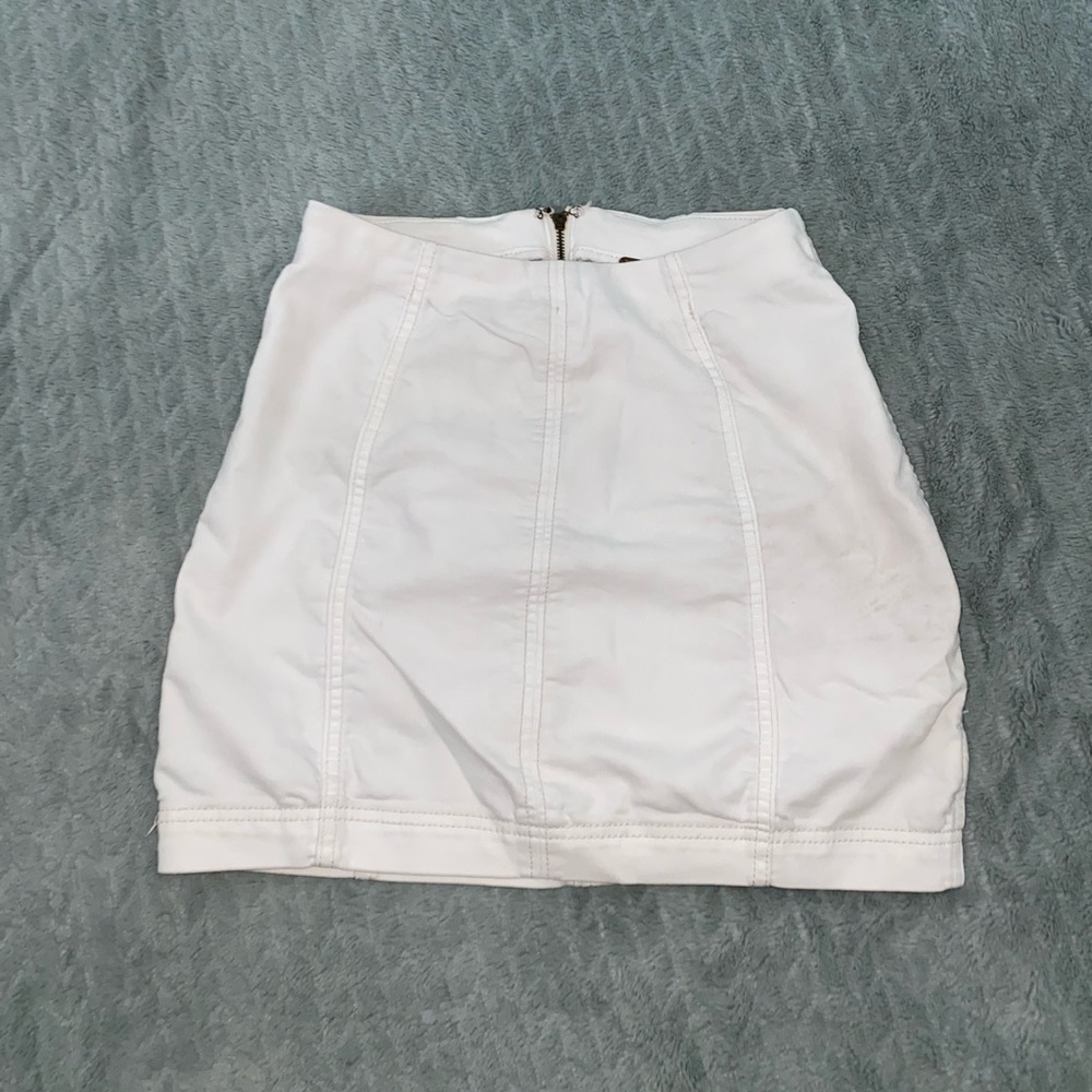White free people skirt